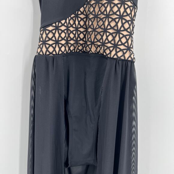 Weissman Dance Costume Asymmetrical Open Back Mesh Women’s Size MA Adult Medium - Picture 4 of 10